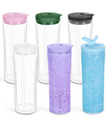 Custom Tall 20 oz Acrylic Snow Globe Tumbler