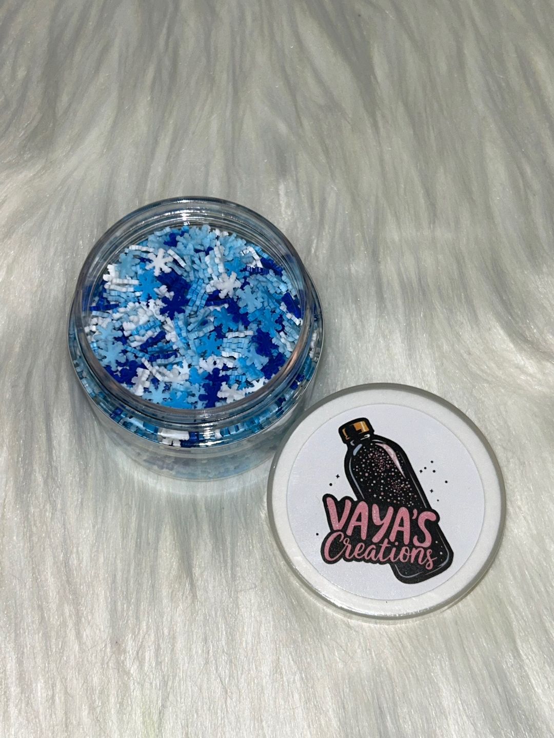 Blue Snowflake - Polymer Clay