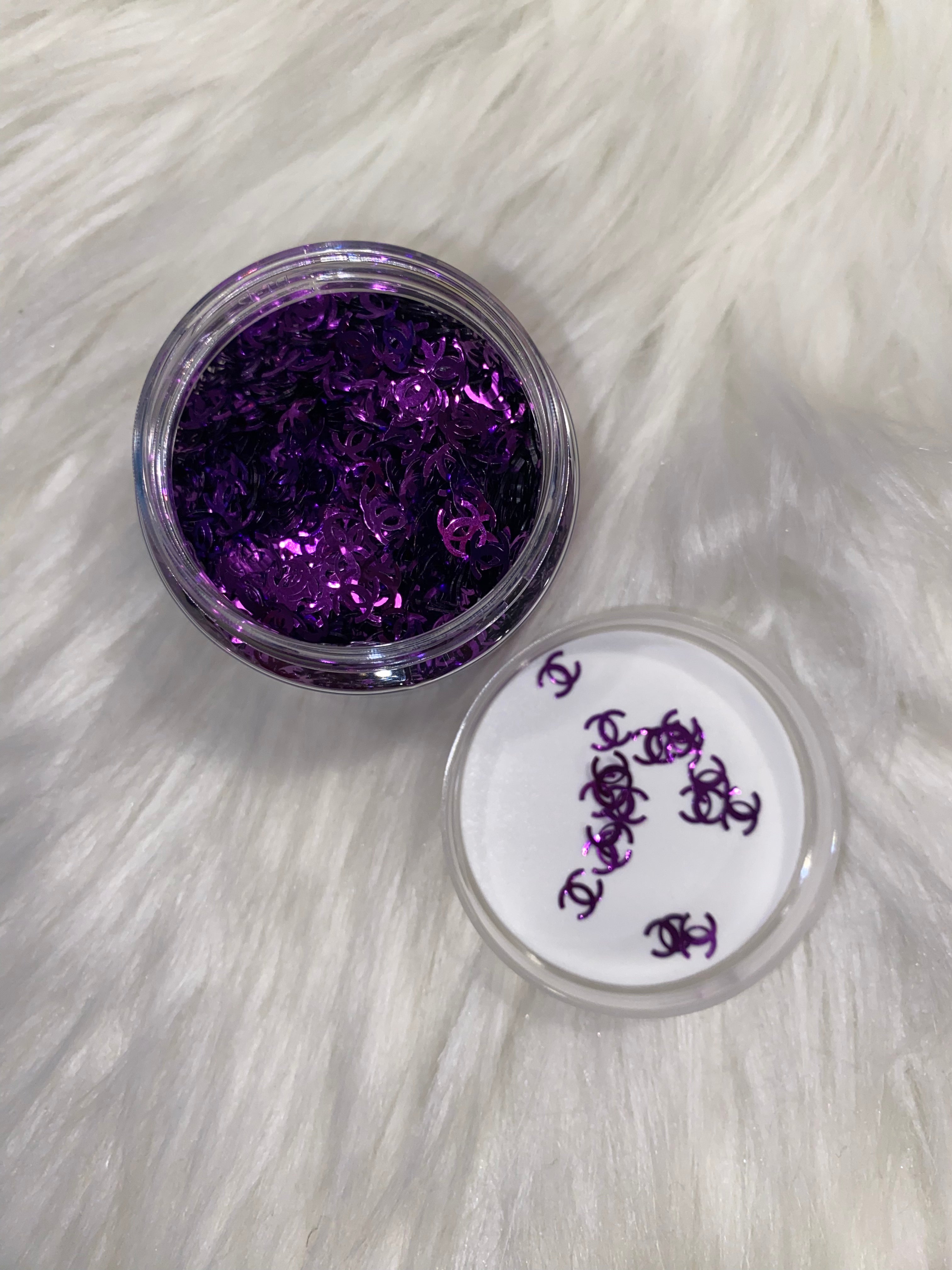 Chanel purple - shape glitter